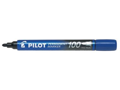 Pilot märkpenna rund SCA 100 1mm blå