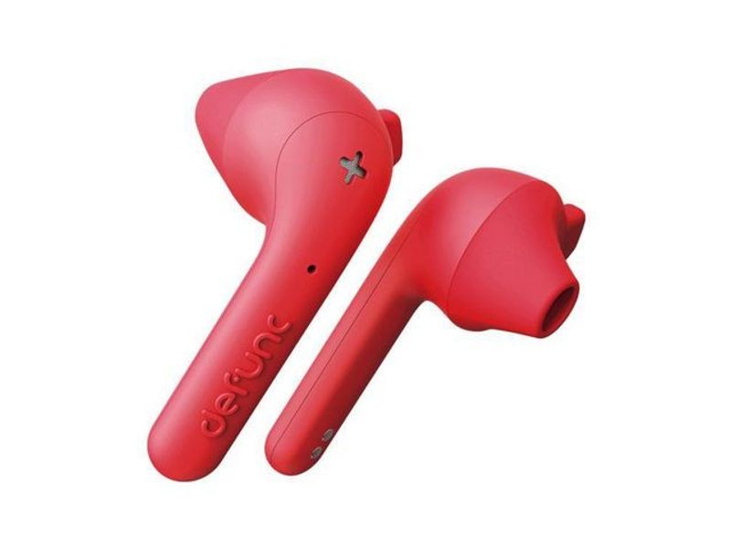Hörlur+Mic TWS DEFUNC TRUE Basic röd