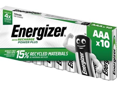 Batteri Laddbar ENERGIZER P-P AAA 10/fp