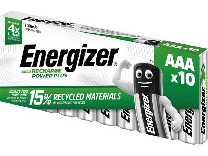 Batteri Laddbar ENERGIZER P-P AAA 10/fp