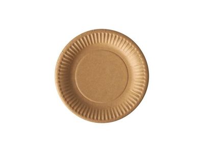 Tallrik PURE papper Ø150mm brun 100/fp