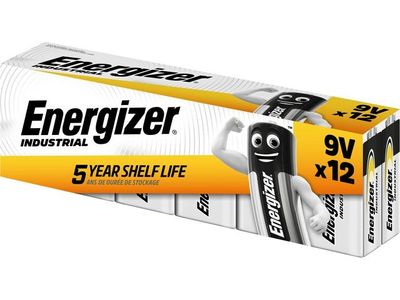 Batteri ENERGIZER Industrial E 9V 12/fp