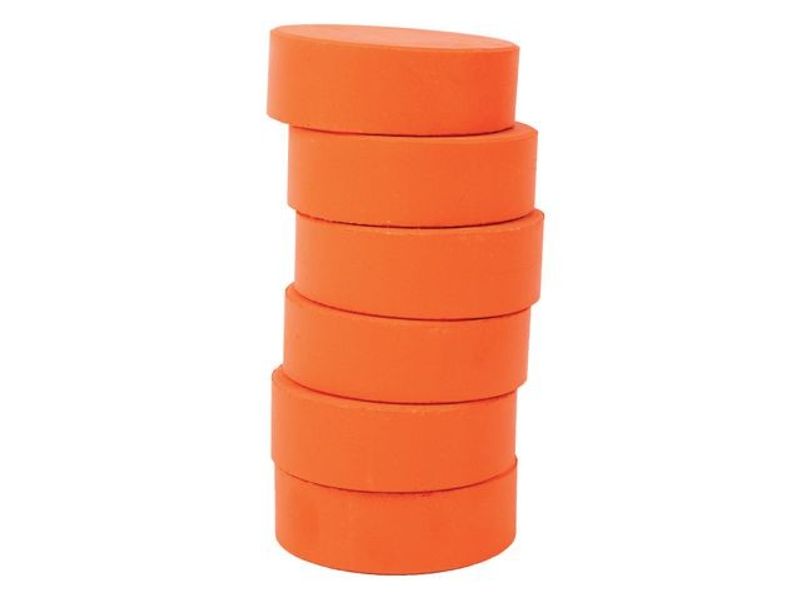 Färgpuckar 57mm, orange 6/fp