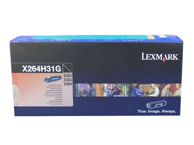 Toner LEXMARK X264H31G 9K svart