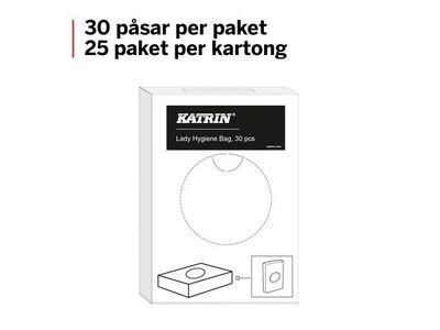 Sanitetspåse KATRIN Lady 30/fp