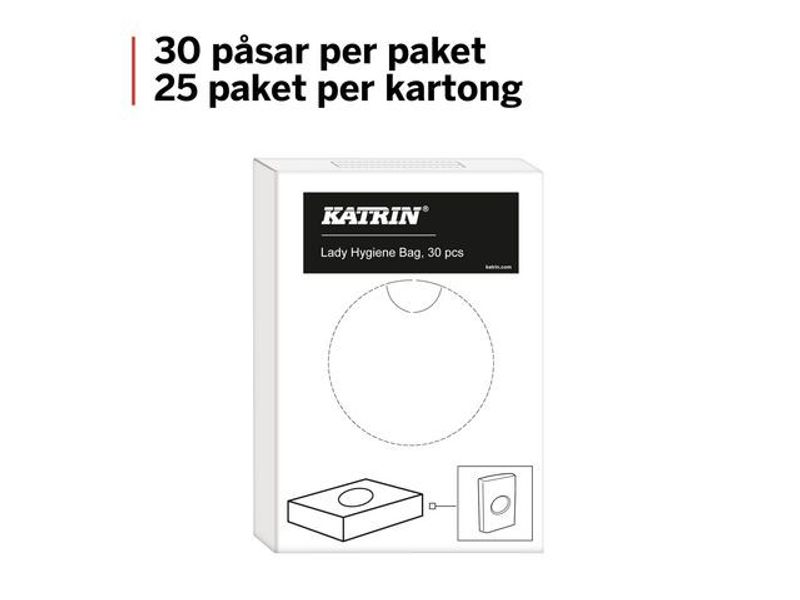 Sanitetspåse KATRIN Lady 30/fp