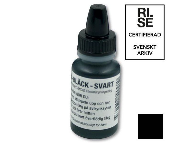 Stämpel K-Bläck 10 ml svart (arkivbest)