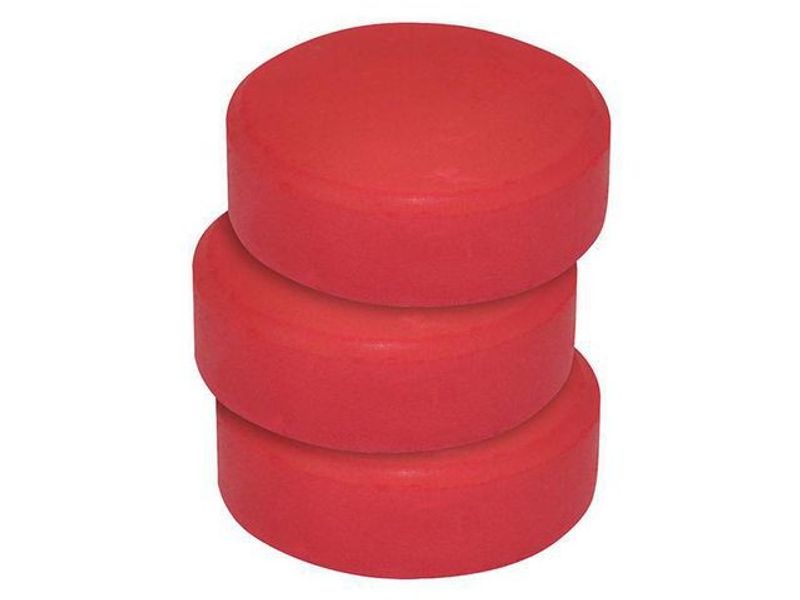 Färgpuckar 57mm, mörkröd 6/fp