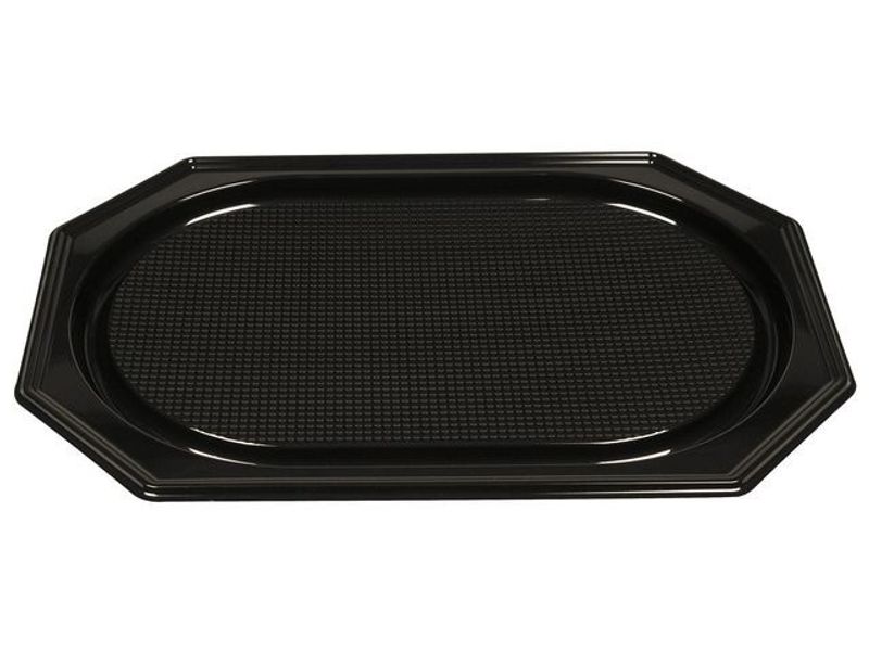 Serv.fat plast svart PS 36x54cm 10/fp