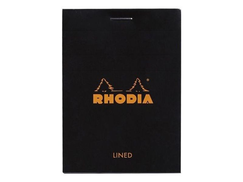 Ant.block RHODIA A7 80b linj svart