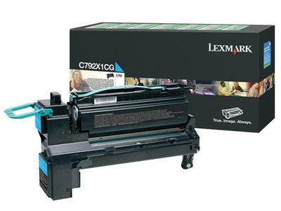 Toner LEXMARK C792X1CG 20K cyan