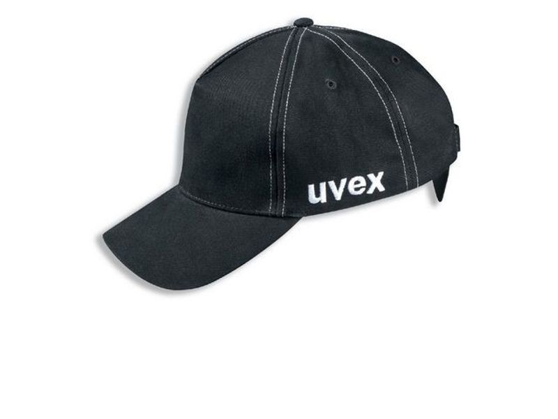 Stötskyddskeps UVEX U-cap svart 55-59cm