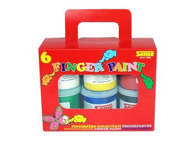 Fingerfärg 6x80ml/fp