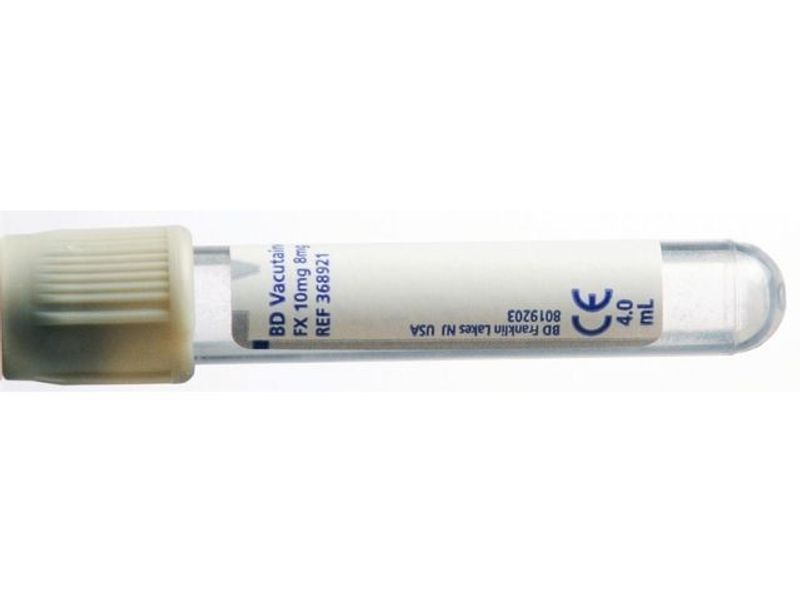 Hemogardrör grå NaFl/Oxalat 5/4ml 100/fp