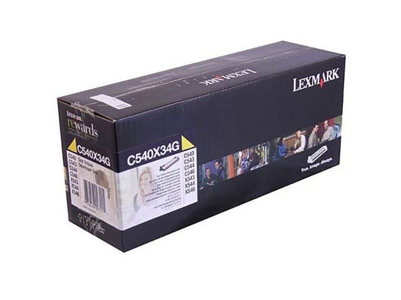 Developer LEXMARK C540X34G 30K gul