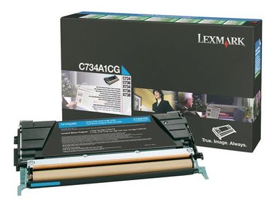 Toner LEXMARK C734A1CG 6K cyan