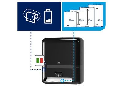 Dispenser TORK H1 MATIC Sensor svart