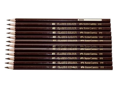 Färgpenna FABER-CASTELL brun 12/fp