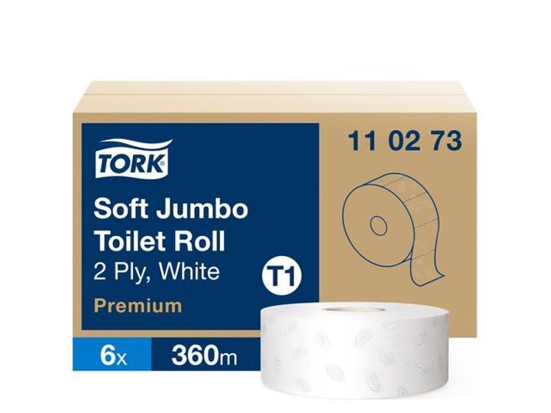 Toalettpapper TORK Pre T1 2-lag 360m