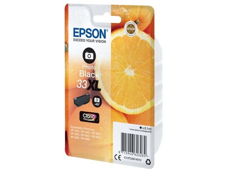 Bläckpatron EPSON C13T33614012 svart