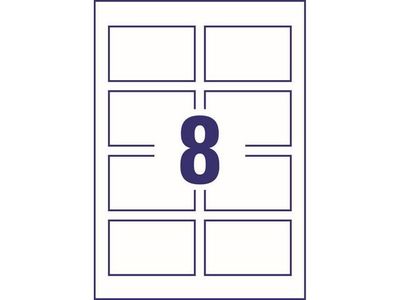 Etikett AVERY card 85x54mm 200/fp