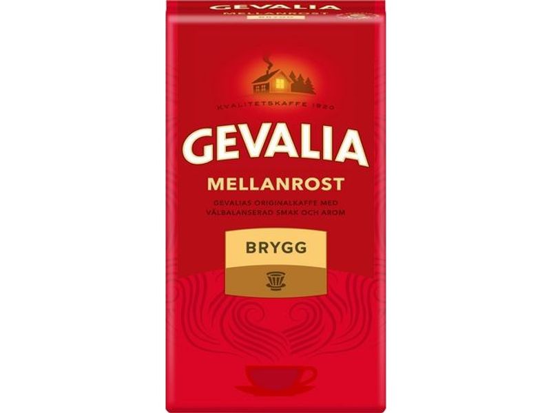 Kaffe GEVALIA mellanrost brygg 450g