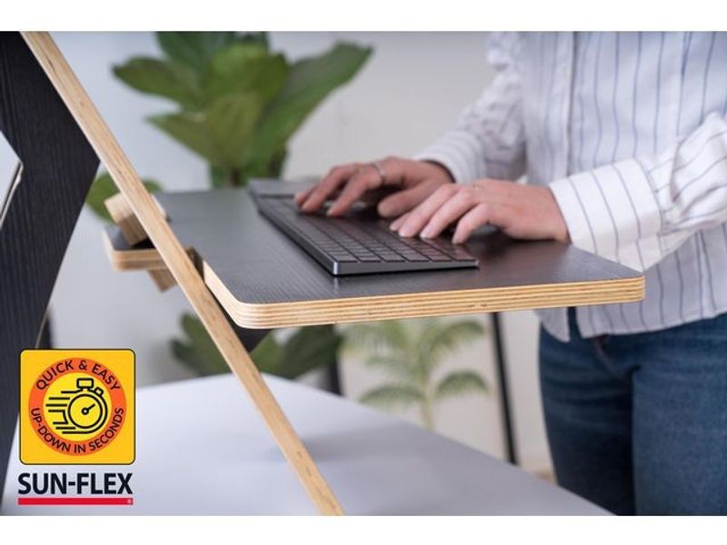 Bord SUN-FLEX Easydesk Rise svart