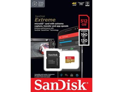 Minneskort SANDISK MicroSDXC Extr. 512GB