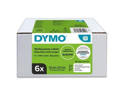 Etikett DYMO 2093094 57x32mm 6x1000/fp