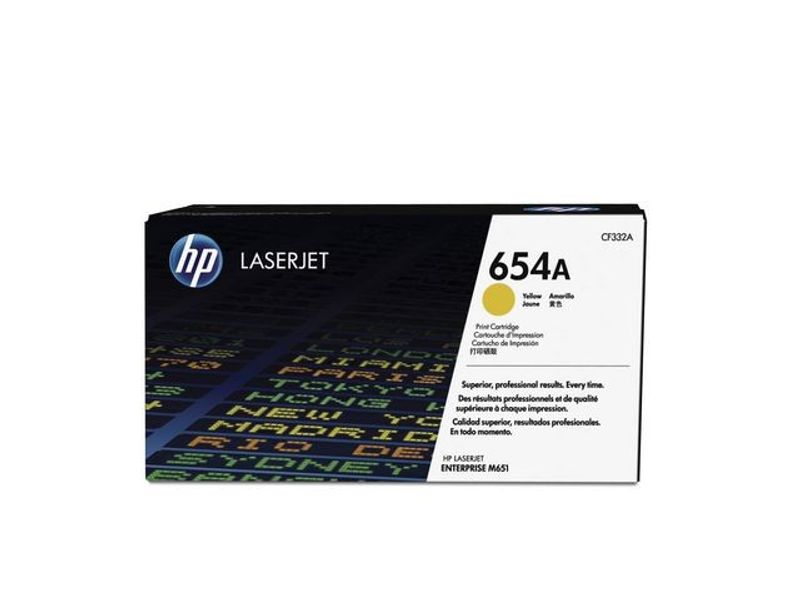 Toner HP CF332A 654A 15K gul