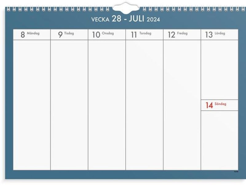 Väggkalender Veckoplan 24/25