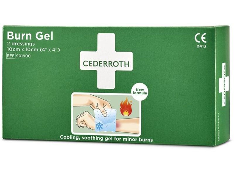 Kompress Burn Gel CEDERROTH 10x10cm 2/fp