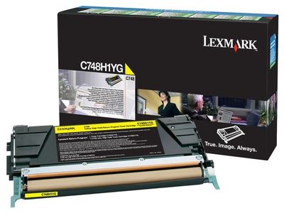 Toner LEXMARK C748H1YG 10K gul