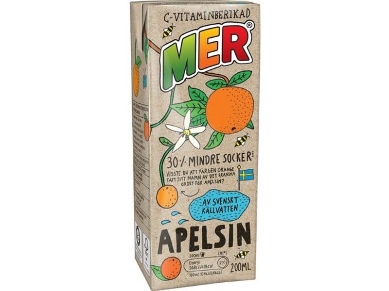 Fruktdryck MER Apelsin 20cl