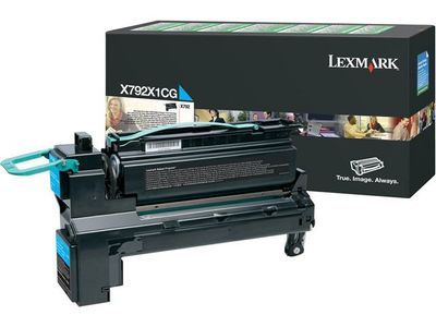 Toner LEXMARK X792X1CG 20K cyan