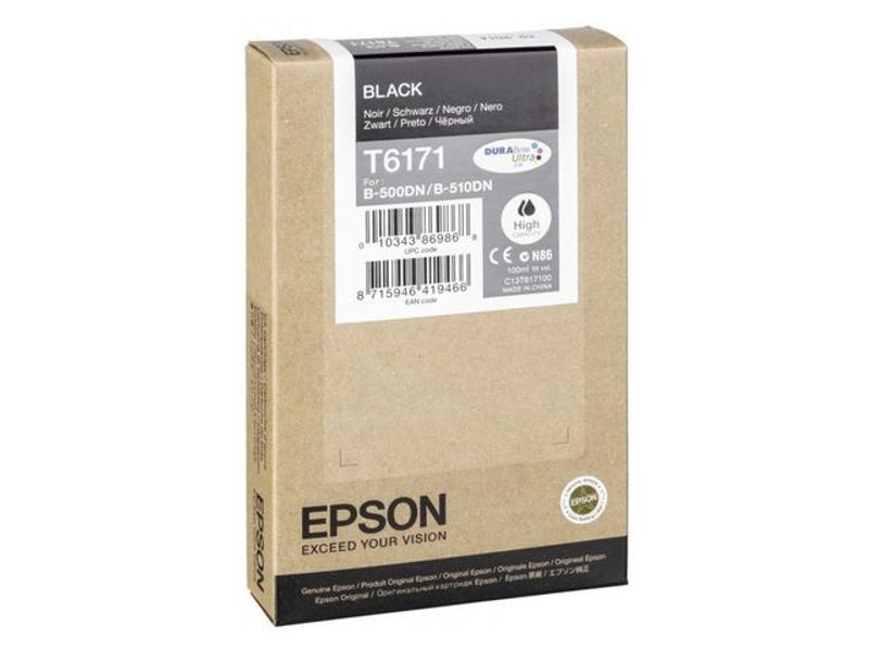 Bläckpatron EPSON C13T617100 svart