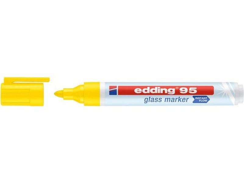 Märkpenna glastavla EDDING 95 gul