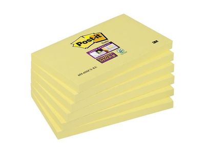 Notes POST-IT SS 76x127mm gul 6/fp