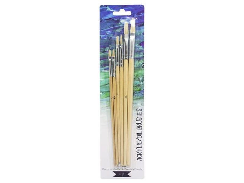 Penselset Sense olje/akryl 6/fp