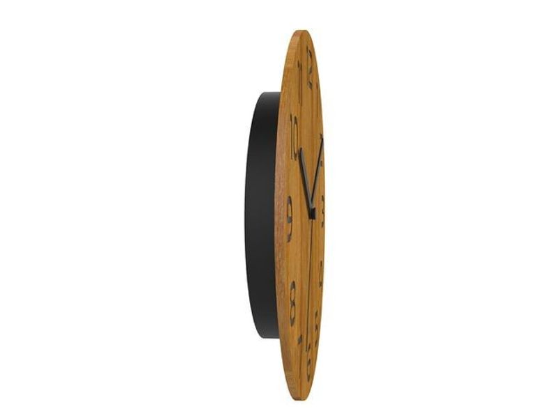 Väggur UNILUX Palma Ø30cm Bamboo