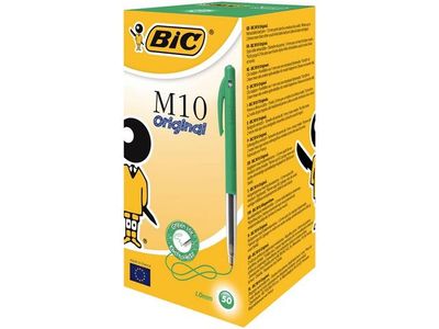 Kulpenna BIC Clic M10 1,0 grön