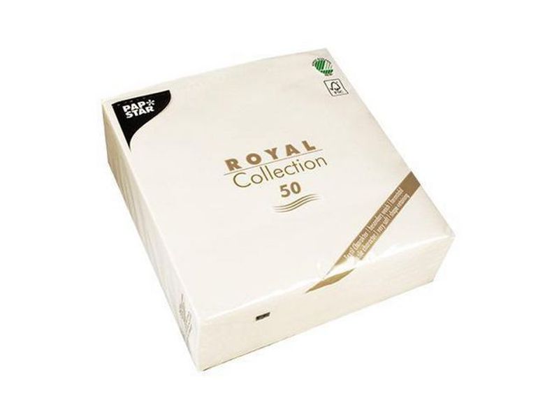 Servett Royal 40x40cm Vit 50/fp