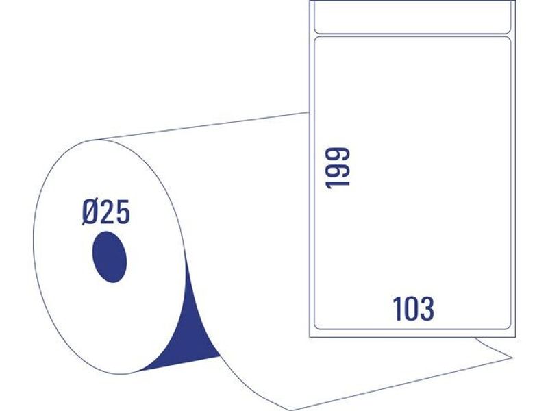 Etikett AVERY 103x199mm 700/fp