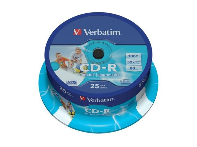 CD-R VERBATIM Print Spindel 25/fp