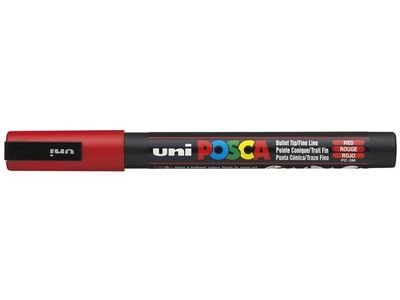 Märkpenna UNI Posca PC-3M röd