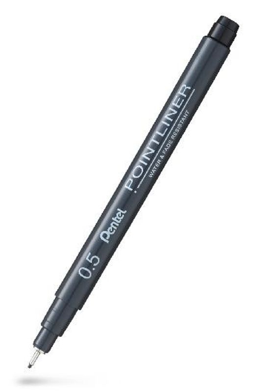 Fineliner Pentel POINTLINER 0,5 svart