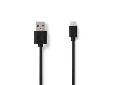 Kabel NEDIS USB-A ha - USB Micro B 1m sv