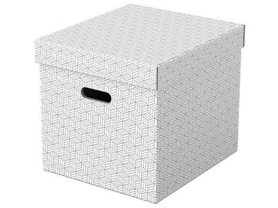 Förvaringsbox ESSELTE Home kub vit 3/fp