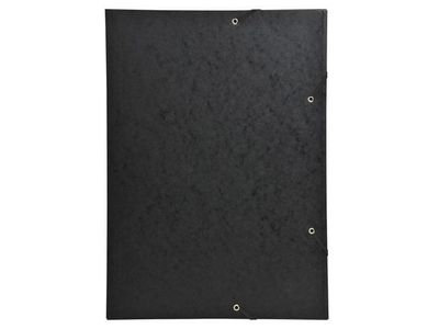 Gummibandsmapp 3-klaff A3 600g svart