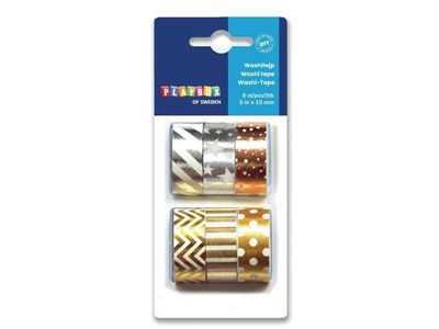 Washitape metallfärg 6/fp